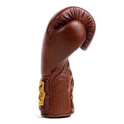 Everlast 1910 Sparring Laced Gloves 12 Oz Brown 870502-70-9 - Thumbnail