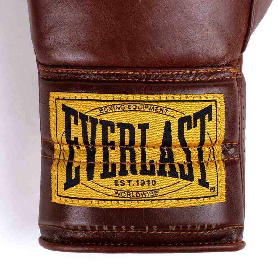 Everlast 1910 Sparring Laced Gloves 12 Oz Brown 870502 70 9 Boks Eldivenleri Everlast 870502 70 9 1466