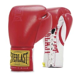EVERLAST - Everlast 1910 Sparring Laced Gloves, Red 16OZ P00001694