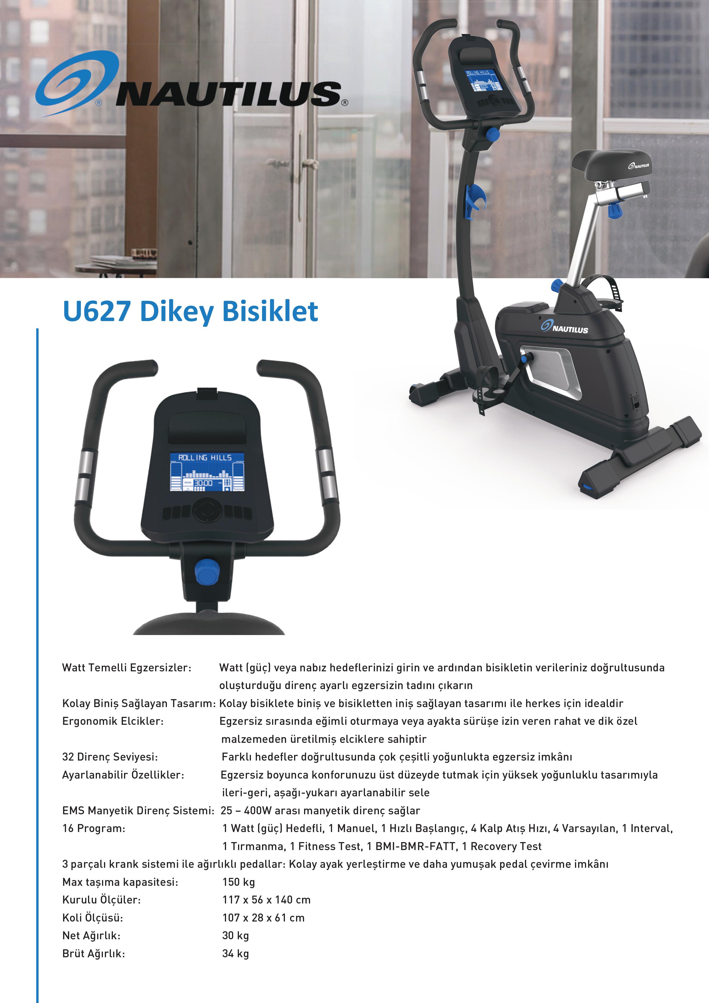 Nautilus U627 Dikey Bisiklet