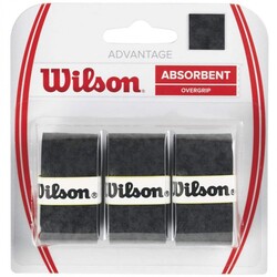 Wilson - Wilson Advantage Overgrip 3'lü Siyah Raket Grip (WRZ4033BK)