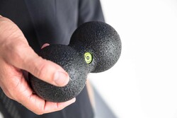 BLACKROLL Duoball 08 Masage Ball Black A000498 - Thumbnail