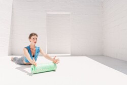 BLACKROLL Med 45 Foam Roller White/Green A000460 - Thumbnail