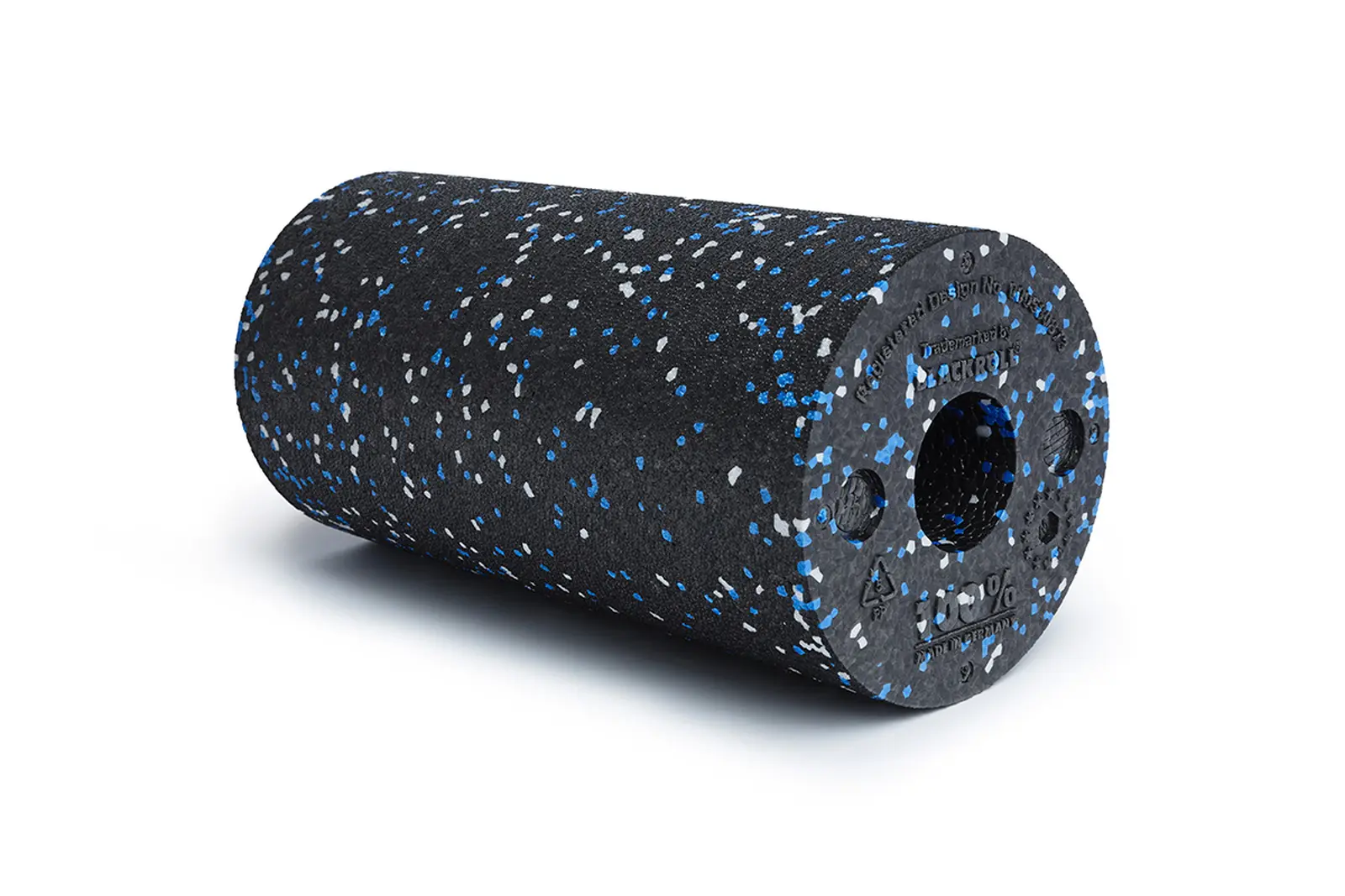 BLACKROLL Standard Foam Roller Black/White/Blue A000417 - Thumbnail
