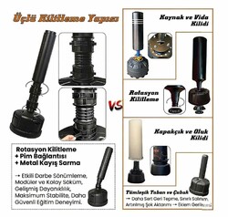 Stark Boks Vurma Standı Büyük Boy Siyah TLS-O - Thumbnail