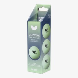 Butterfly - Butterfly Glowing Balls Masa Tenisi Topu (3'lü Paket) - 7011950340