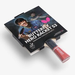 Butterfly Hero Racket S3 Masa Tenisi Raketi 6251730002 - Thumbnail