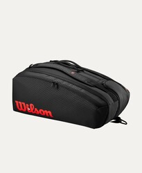 Wilson Tenis Çantası Clash V3 15PK Raket Bag Black/Infrared WR8038201001 - Thumbnail