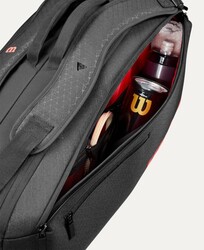 Wilson Tenis Çantası Clash V3 6PK Raket Bag BLACK/Infrared WR8038101001 - Thumbnail