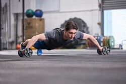 Adidas Karın Egzersiz Tekerleği-Core Rollers ADAC-11604GR - Thumbnail