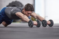 Adidas Karın Egzersiz Tekerleği-Core Rollers ADAC-11604GR - Thumbnail