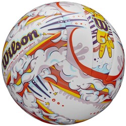 Wilson Plaj Voleybol Topu Graffiti Peace VB White/Orange OF WV4006901XBOF - Thumbnail