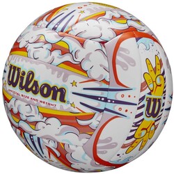 Wilson Plaj Voleybol Topu Graffiti Peace VB White/Orange OF WV4006901XBOF - Thumbnail