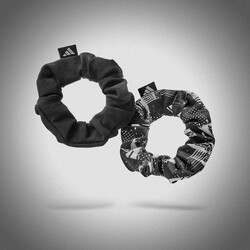 Adidas Saç Tokası - Hair Scrunchies - Black & White ADAC-16500 - Thumbnail