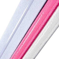 Adidas Saç Bandı - Hairbands (Graphic) - Lucid Pink White Black ADAC-16160 - Thumbnail