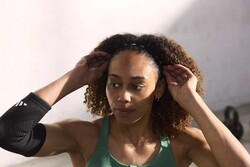 Adidas Saç Bandı - Hair bands Lucid Lemon Black Silver Reflective ADAC-16197 - Thumbnail