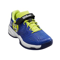 Wilson junior Tenis Ayakkabısı Kaos Emo K BLU/Safety Yel US 11K EUR 28 WRS331820U110 - Thumbnail