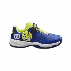 Wilson junior Tenis Ayakkabısı Kaos Emo K BLU/Safety Yel US 12K EUR 29 1/3 WRS331820U120 - Thumbnail