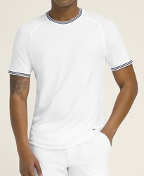 Wilson Erkek M Court Performance Crew Tenis Tişörtü - Bright White XL WM00310511WTAXL - Thumbnail