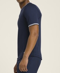 Wilson Erkek M Court Performance Crew Tenis Tişörtü - Classic Navy M WM00310511DBCM - Thumbnail