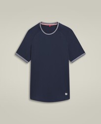 Wilson - Wilson Erkek M Court Performance Crew Tenis Tişörtü - Classic Navy M WM00310511DBCM