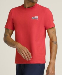 Wilson Erkek M Easy Street Tee Tişört İnfrared/Clna S WM00009511RDBS - Thumbnail