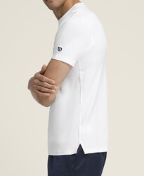 Wilson Tenis Erkek Tişört M Easy Street Tee Bright White / Classic Navy XS WM00009331WTAXS - Thumbnail