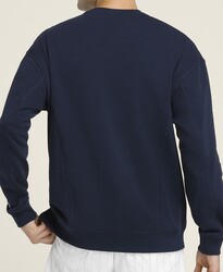Wilson Erkek Sweatshirt M Parkside Crew - Classic Navy M WM00108431DBCM - Thumbnail