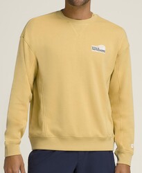 Wilson Erkek M Parkside Crew Sweatshirt Golden L WM00108511YECL - Thumbnail