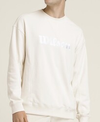 Wilson - Wilson Erkek Sweatshirt M Parkside Crew - Sandrift L WM00108431GYCL