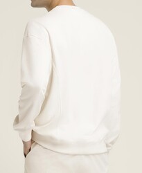 Wilson Erkek Sweatshirt M Parkside Crew - Sandrift M WM00108431GYCM - Thumbnail