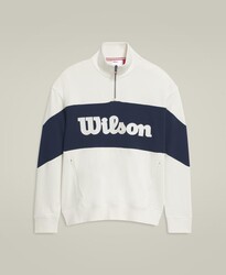 Wilson - Wilson M Parkside Half-Zip Erkek Sweatshirt - Sandrift M WM00359511GYCM