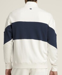 Wilson M Parkside Half-Zip Erkek Sweatshirt - Sandrift S WM00359511GYCS - Thumbnail