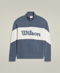 Wilson - Wilson M Parkside Half-Zip Erkek Sweatshirt - Slate Blue L WM00359511BUQL