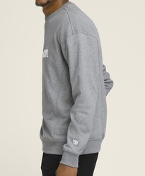 Wilson Erkek M Teams Script Crewneck Sweatshirt MEDGRAY HTHR M WM00470511MGCM - Thumbnail