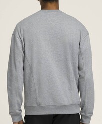 Wilson Erkek M Teams Script Crewneck Sweatshirt MEDGRAY HTHR S WM00470511MGCS - Thumbnail