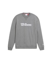Wilson - Wilson Erkek M Teams Script Crewneck Sweatshirt MEDGRAY HTHR XL WM00470511MGCXL