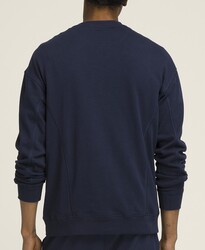 Wilson Erkek M Teams Script Crewneck Classic Sweatshirt NAVY L WM00470511DBCL - Thumbnail