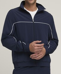 Wilson Team Woven Jacket Colorblock Erkek Tenis Ceketi - Lacivert S WM00294411DBCS - Thumbnail
