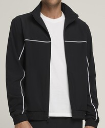 Wilson Team Woven Jacket Colorblock Erkek Tenis Ceketi - Siyah S WM00294411BKAS - Thumbnail
