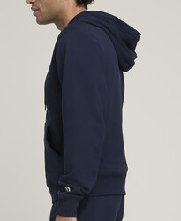 Wilson Fermuarlı Kapüşonlu Sweatshirt M Unisex Team Zip Hoodie Classic Navy S WM00291411DBCS - Thumbnail