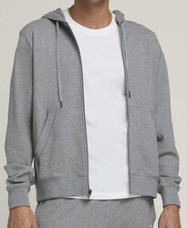 Wilson Fermuarlı Kapüşonlu Sweatshirt M Unisex Team Zip Hoodie Medium Grey Heather S WM00291411MGCS - Thumbnail