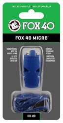 Fox 40 Micro Safety Düdük Mavi - İpli 9513-0508 - Thumbnail
