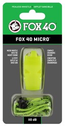 Fox 40 Micro Safety Düdük Neon Sari - İpli 9513-1308 - Thumbnail