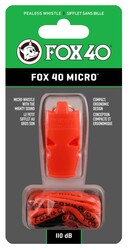 Fox 40 Micro Safety Düdük Turuncu - İpli 9513-0308 - Thumbnail