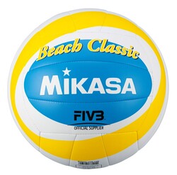 Mikasa - Mikasa BV543C-VXB-YSB Sentetik Deri Plaj Voleybol Topu