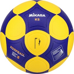 Mikasa - Mikasa K5-YBL Sentetik Korfball Topu Sarı/Lacivert