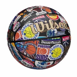 Wilson NBA All Team Retro Basketbol Topu - 7 Numara - WZ4028501XB7 - Thumbnail