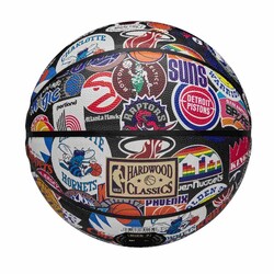 Wilson NBA All Team Retro Basketbol Topu - 7 Numara - WZ4028501XB7 - Thumbnail