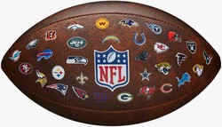 Wilson Amerikan Futbol Topu NFL OFF THROWBACK 32 TEAM LOGO WTF1758XBNF32 - Thumbnail